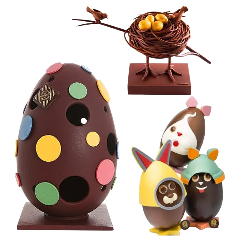 

Большая форма для шоколада в форме страусиного яйца, поликарбонатная форма шт., форма для конфет, кухонные принадлежности