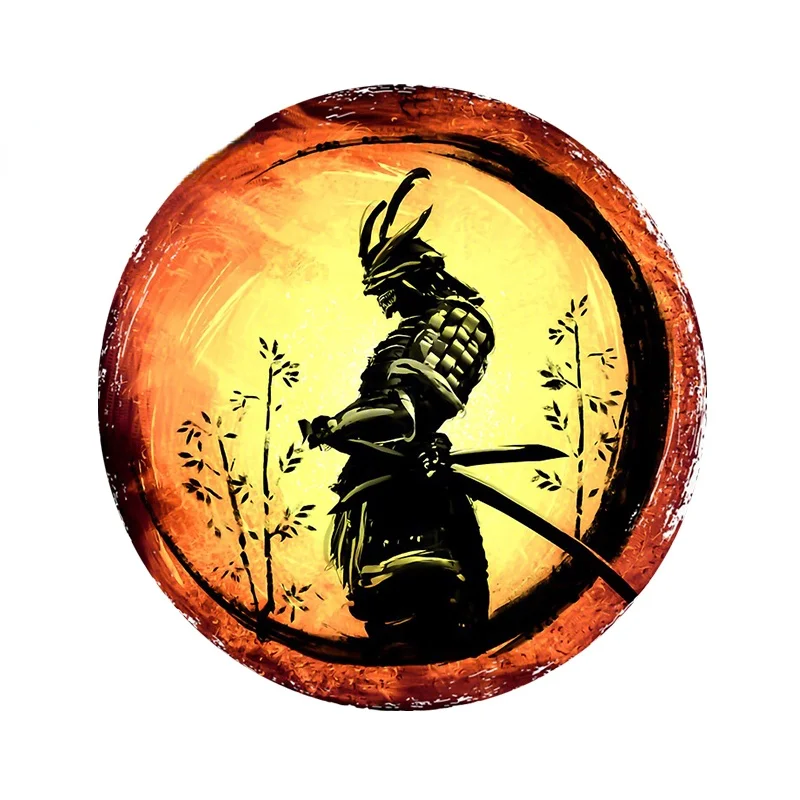 

Creativity Samurai Fashion Car Stickers Repair Decal Anime Waterproof Creative Sticker Scratch-Proof Decor KK13*12cm