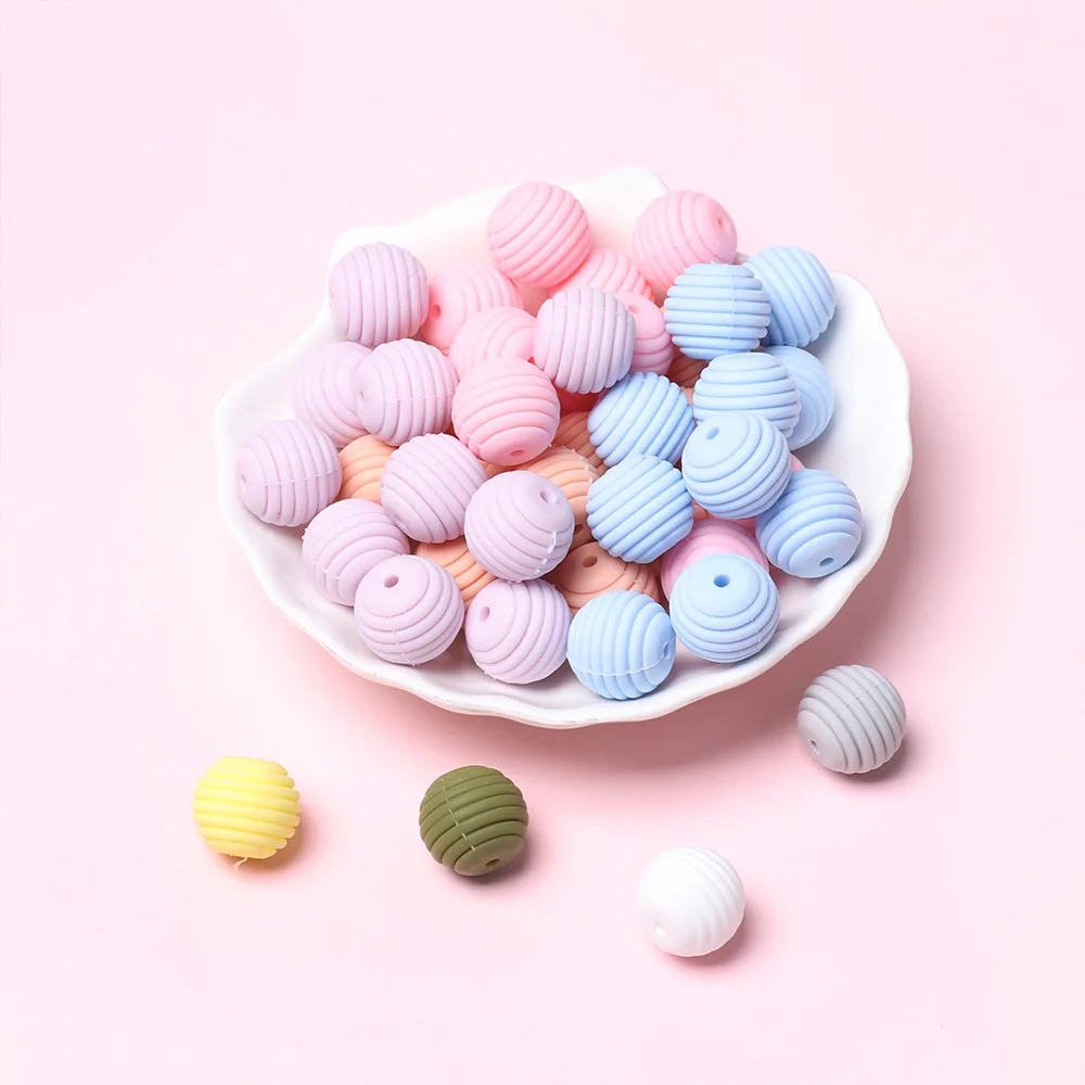 10 шт. силиконовые бусины для детского прорезывателя зубов|Наборы бусин и