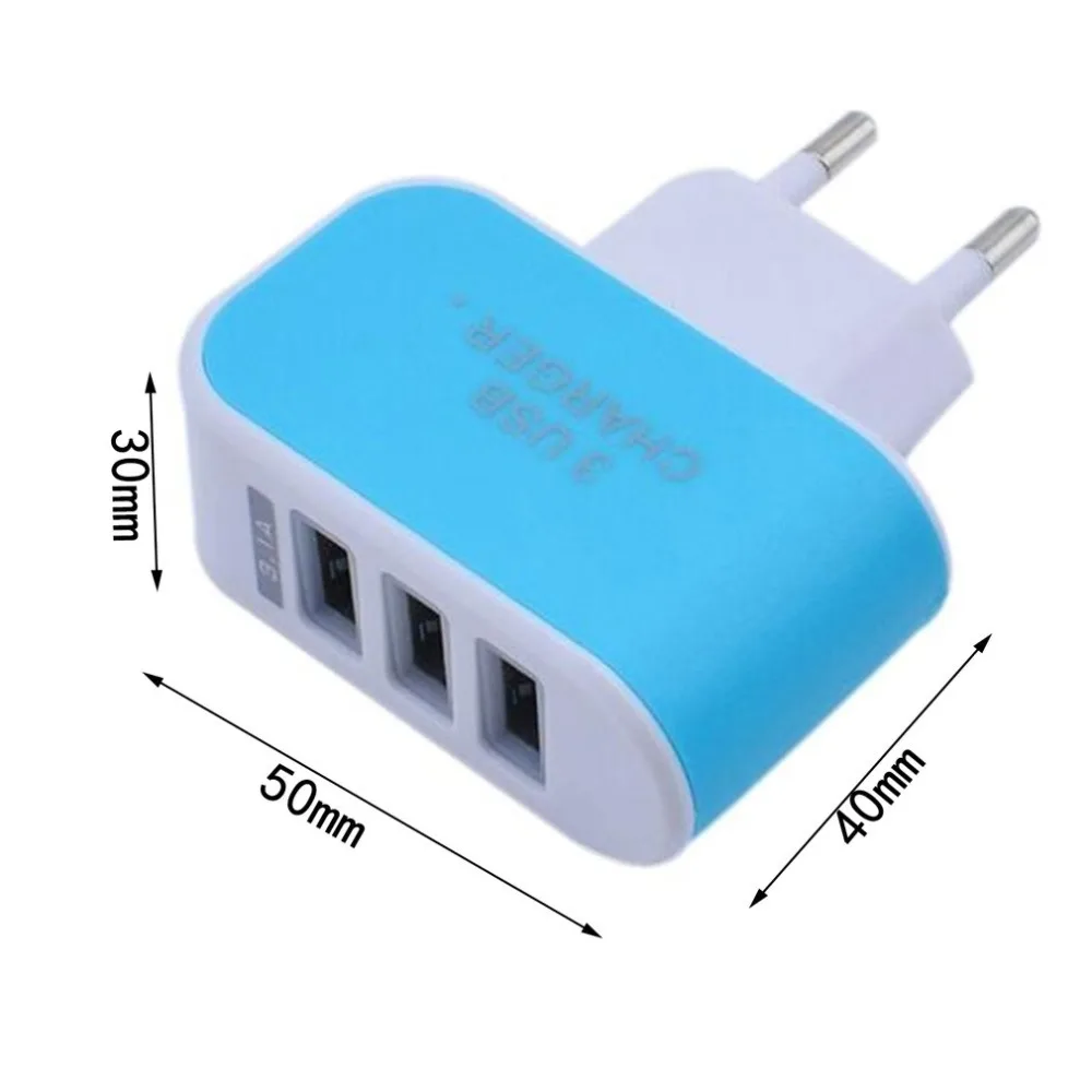 Зарядное устройство для дома и путешествий с тройным usb-портом, умная зарядная головка