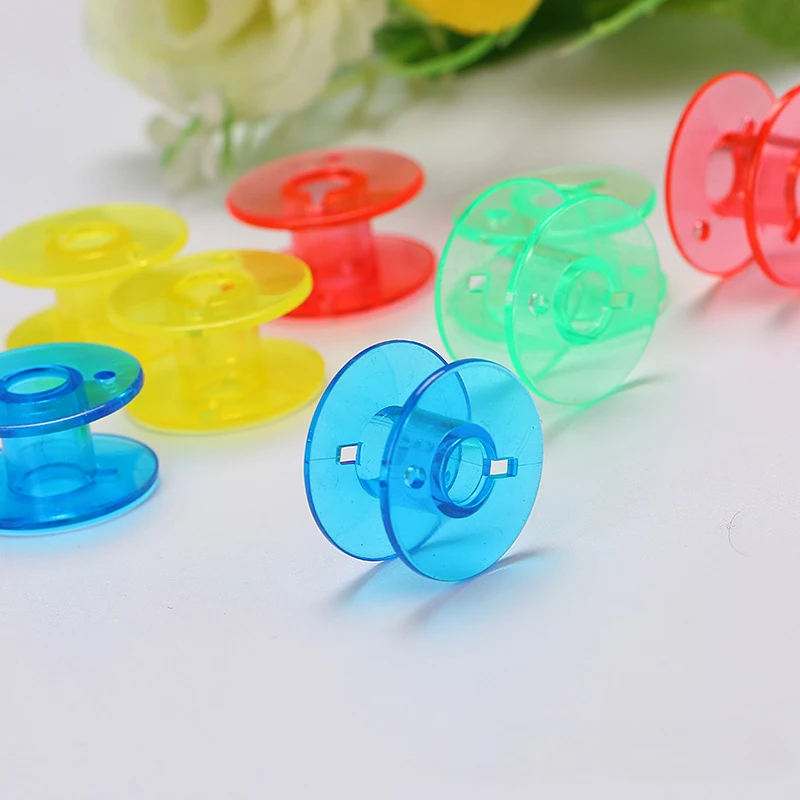 

15Pcs Transparent Bobbins Spool Sewing Bobbins Spool Plastic Empty Bobbins For Home Sewing Accessories 2518p