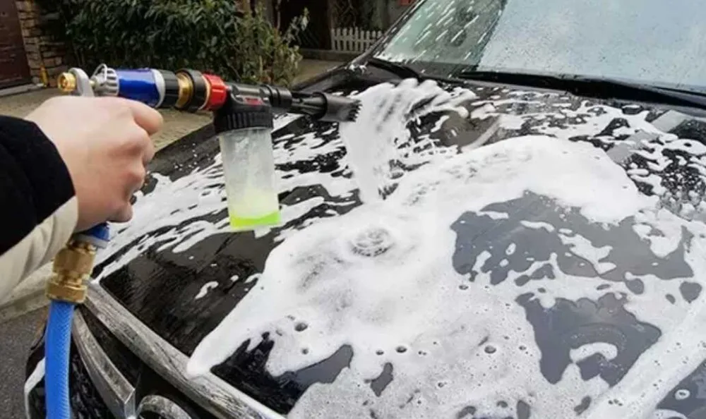 Водяной шланг высокого давления сопло автомобильный распылитель для омывателя управление регулируемым узором герметичность для полива растений мойка давления 10 м