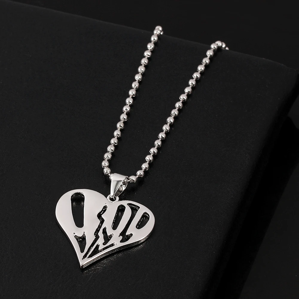 В стиле хип хоп реперские кепки сок Wrld 999 ожерелье кулоны в форме сердца