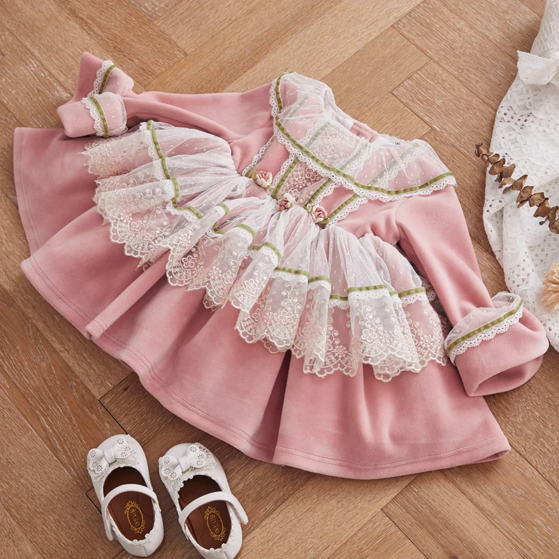 Испанские платья в стиле &quotЛолита&quot для девочек детская бутиковая одежда