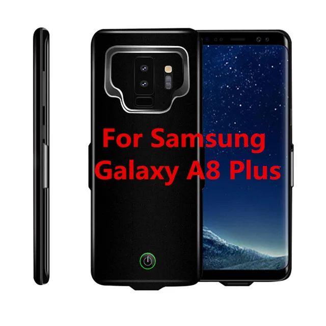 Black For A8 Plus Для samsung S9 S8 Plus, Дополнительный внешний аккумулятор, 5000 мА/ч, Расширенный чехол для аккумулятора телефона, чехол для samsung Galaxy S9 S8 A8, портативный чехол для зарядного устройства - Цвет: Black For A8 Plus