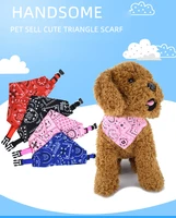 adjustable pet dog triangular bandana puppy cat scarf bandana collar bibs cat neck decor dress up birthday party washable