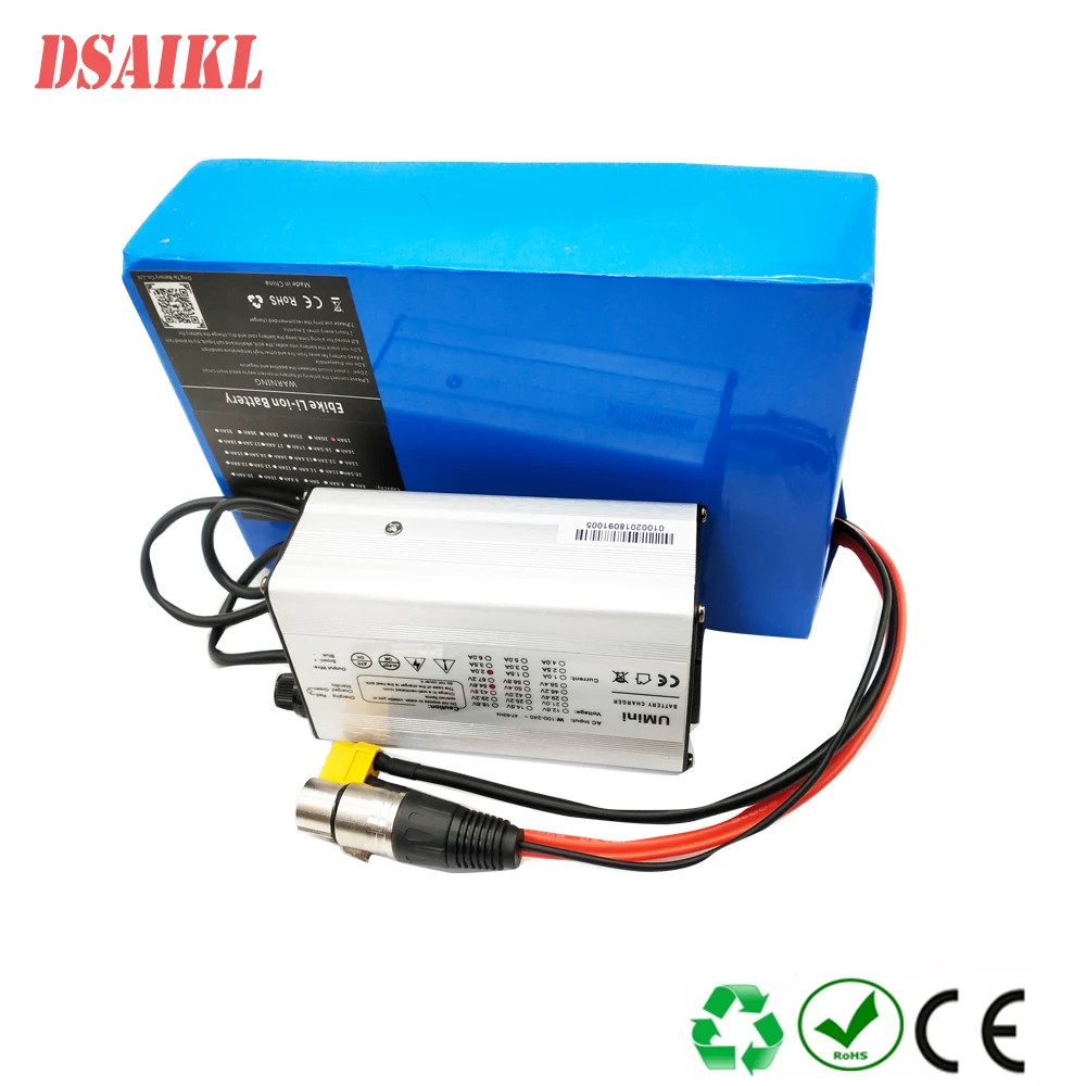 

EU US no tax Customized battery 36V 28ah 30Ah 35Ah lithium battery pack use 18650 brandcells ebike batteries with charger