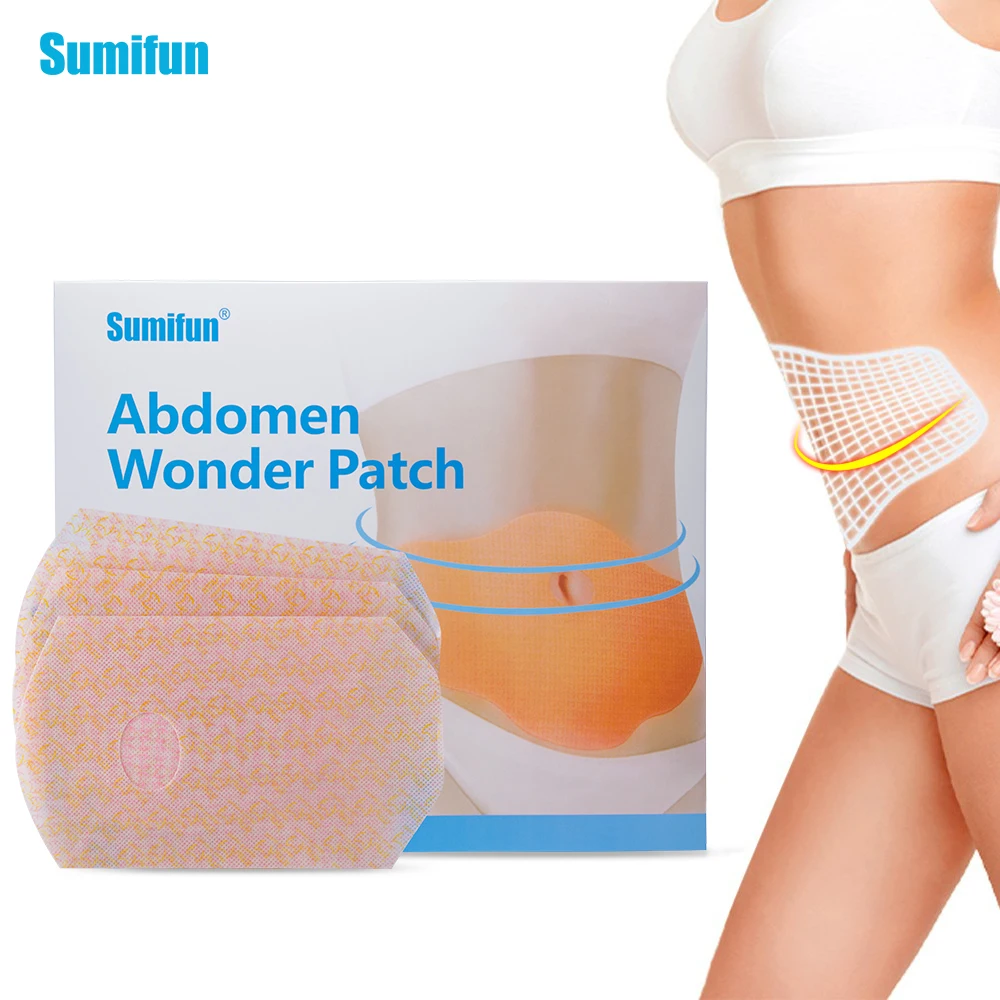 

Sumifun 5PCS/Box Losing Weight Sticker Slimming Patch Belly Abdomen Weight Loss Anti-Cellulite Patch Abdomen Body Shaping K02701