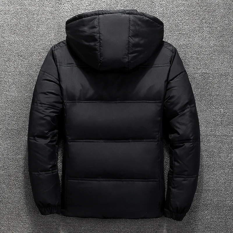 Winter Jacket Men 2020 Warm Coat Casual Autumn Stand Collar Thick Hat White Duck Parka Male Men's Winter Down Jacket Hooded