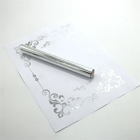 silver 5m x 1 roll hot stamping foil paper gold foil foil by laser printer and laminator toner reactive foilfoil paper