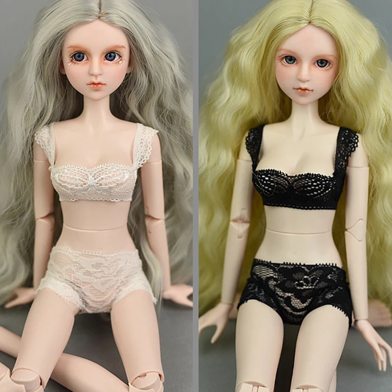 

4 развлечения, кукла Yi BJD SD, Одежда для куклы, черно-белое кружевное нижнее белье, подтяжки, бюстгальтер, нижнее белье