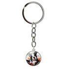 Брелок с круглым изображением милого бульдога мопса новинка собака металлическая подвеска брелок для женщин сумка много видов собак можно выбрать оптом