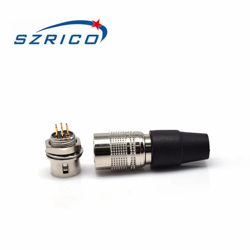 

Hirose Series M12 7 Pin Magnetic Battery Electrical Terminal Adapter Plugs & Sockets Waterproof Metal Circular Connector