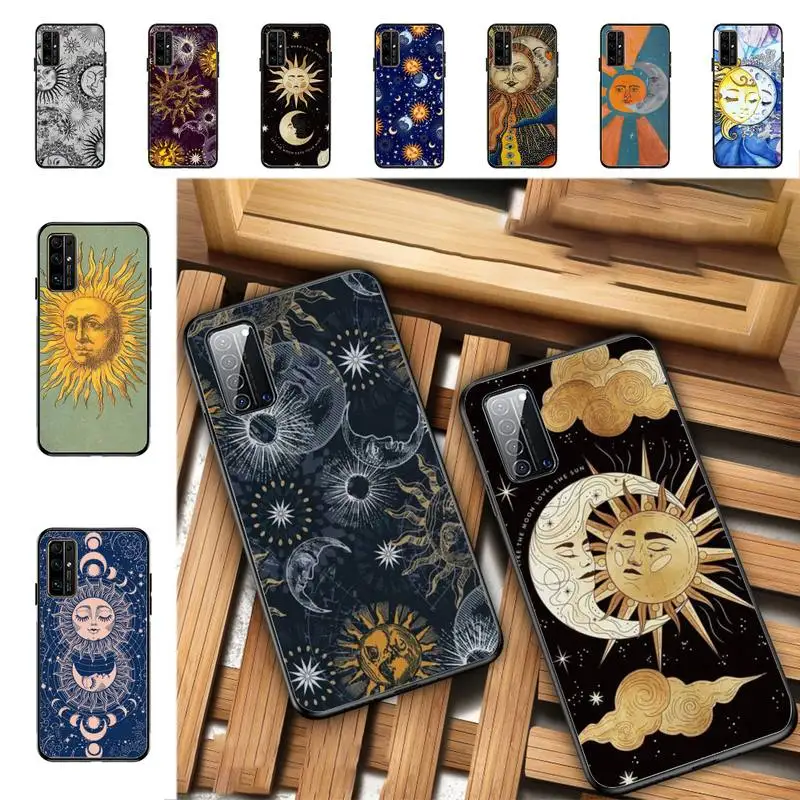 

Yinuoda Funny Sun Moon Face Phone Case for Huawei Honor 10 i 8X C 5A 20 9 10 30 lite pro Voew 10 20 V30