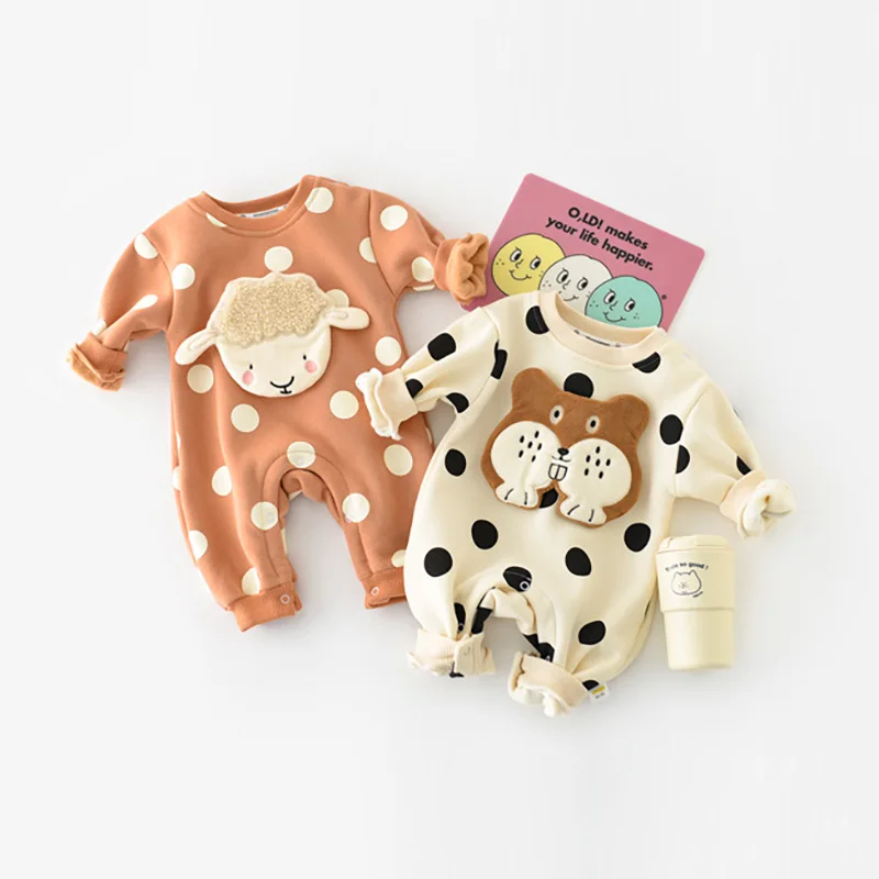 

Warm Autumn Baby Jumpsuits Baby Girl Romper Cute Fall Clothes for Newborn