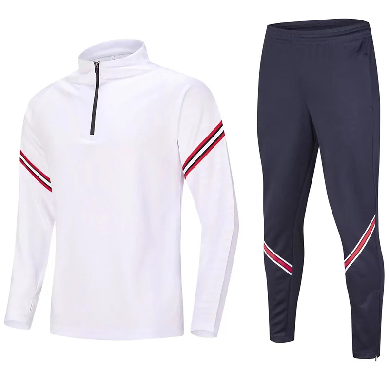 

Men sport Running sets Training Tracksuit Cycling Football Uniforms Soccer Jackets Jogging Hoodie Kits sweatpant zip sweatshirt