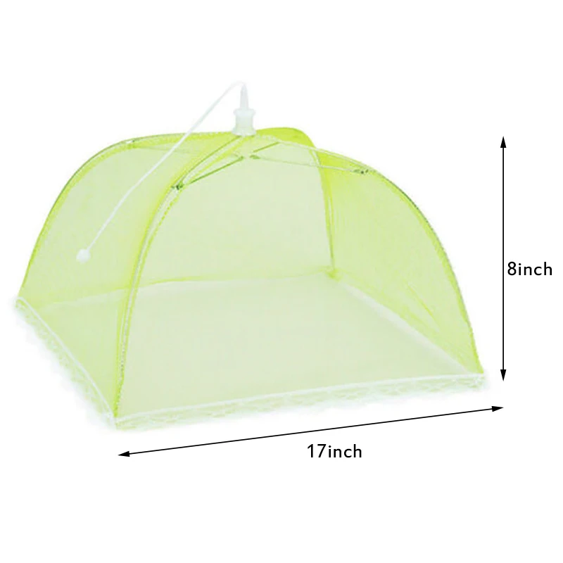 

Nylon Food Cover Mesh Umbrella Style Foldable Table Food Cover Eco-friendly Anti Fly Mosquito BBQ Kitchen Specialty Accessories