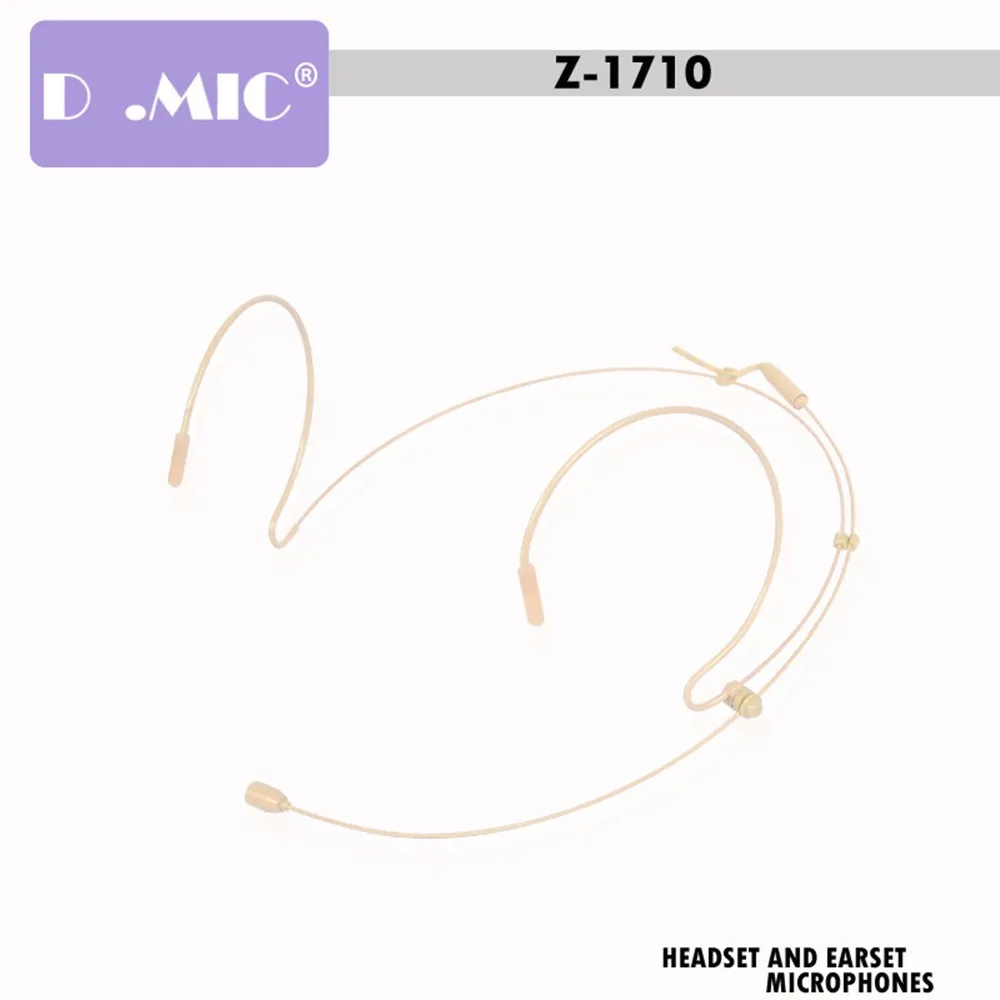 

Double Earhook Headset Mic Headworn Microphone For Sennheiser Wireless Beige 3.5mm Locking Stereo Jack Plug Wireless Transmitter