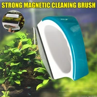 mini magnetic fish tank aquarium glass cleaner brush magnets strong magnetic clean dead ends scratch free fa