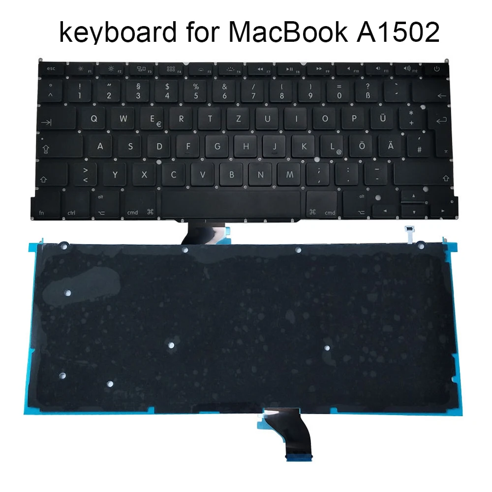 

A1502 German backlit keyboard for Macbook Pro Retina A1502 EMC 2678 2835 2013-2015 GR GE Euro Germany PC Laptop Keyboards Light