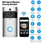 Беспроводной видеозвонок, умный звонок с камерой ночного видения, с пик-датчиком