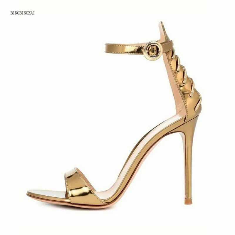 

2022 new women's sandals 11CM stiletto fashion show high quality women's high heels wedding women's shoes 3-13 14 BBZAI