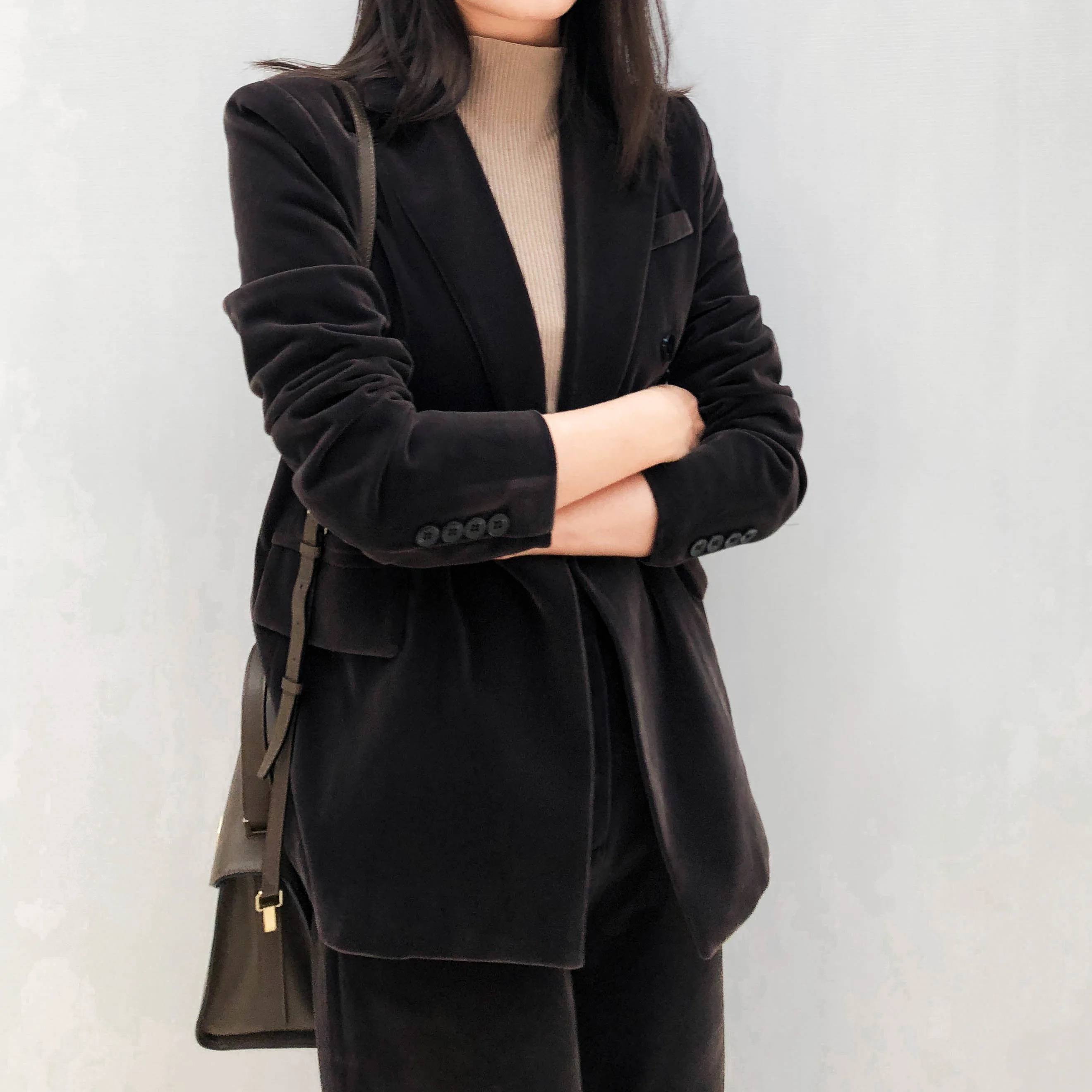 Женская одежда золотой бархатный маленький костюм женский весенний и осенний