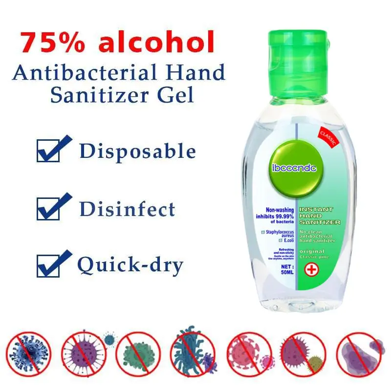 Рекомендуемый 50 мл Быстросохнущий гель для мытья рук одноразовый