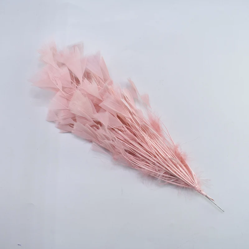 Baby Pink 1 букет, красивое гусиное перо, перья, цветы, свадебные корсажи, перья фазана, для рукоделия, головной убор, сделай сам, аксессуары для украшения дома - Цвет: Baby Pink