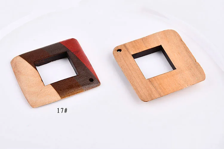Аксессуары сделай сам Южная Корея твердая древесина цветные Квадратные ретро