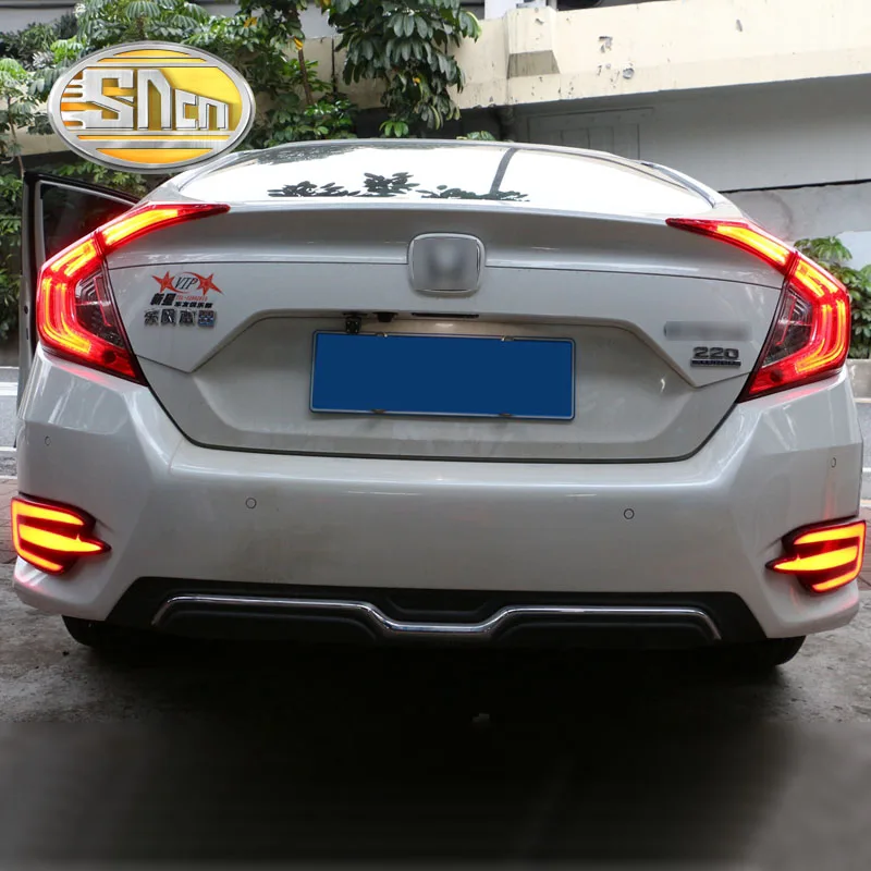 2 шт. для Honda Civic Седан 2016 2017 2018 2019 мульти-функции Автомобильный светодиодный