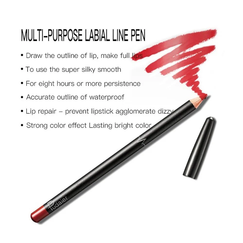 6 шт. матовый Водостойкий карандаш для губ|Карандаш губ| |