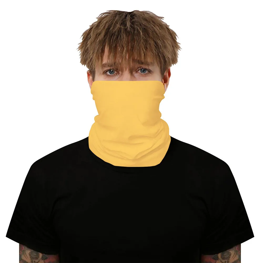 Однотонный защитный шарф походная бандана на открытом воздухе Забавный шейный с