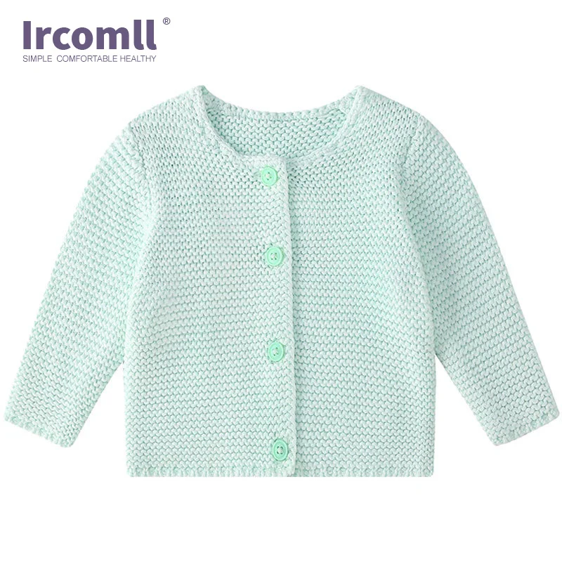 

Ircomll Baby Girl Clothes Cotton Knitted Solid Long Sleeve Knitted Sweater Cardigan For Girls Infant Baby Clothes Newborn Coat