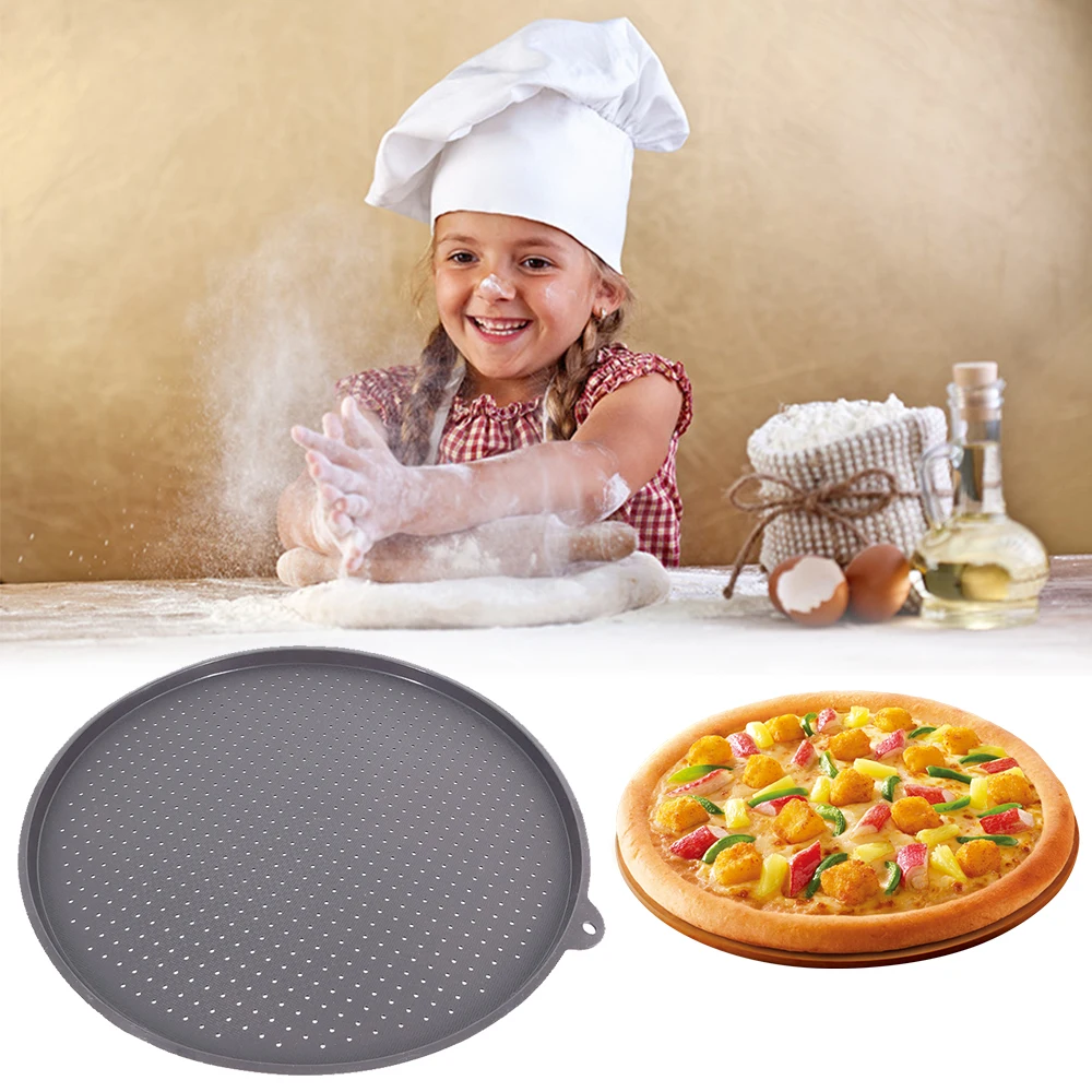 Антипригарный Пицца Пан Блюдо Для Выпечки Пиццы Еда Класс сетчатая вставка из