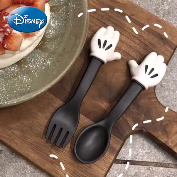 

Disney Super Cute Mickey Small Fork Spoon Tableware Set Childlike Child Adult Cake Dessert Small Fork