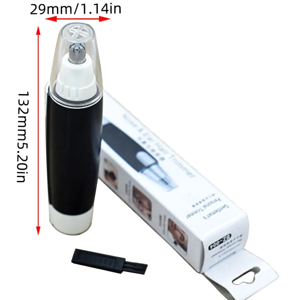 

New Portable Electric Nose Hair Man Shaving Nose Hair Clipper hair removal shaver clipper Black No Spray Nose Hair Clipper