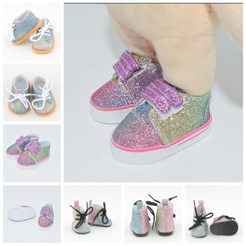 

Mini Doll Clothes Shoes 5cm PU Boot For 14 Inch Wellie Wisher & 32-34 Cm Paola Reina Dolls Shoes 20Cm Kpop Star EXO Doll Kids
