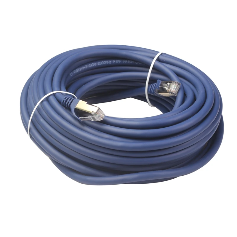 Cat8 Ethernet Cable 26AWG RJ 45 Network FTP Lan Patch Cord 5M/10M/20M for Router Laptop |