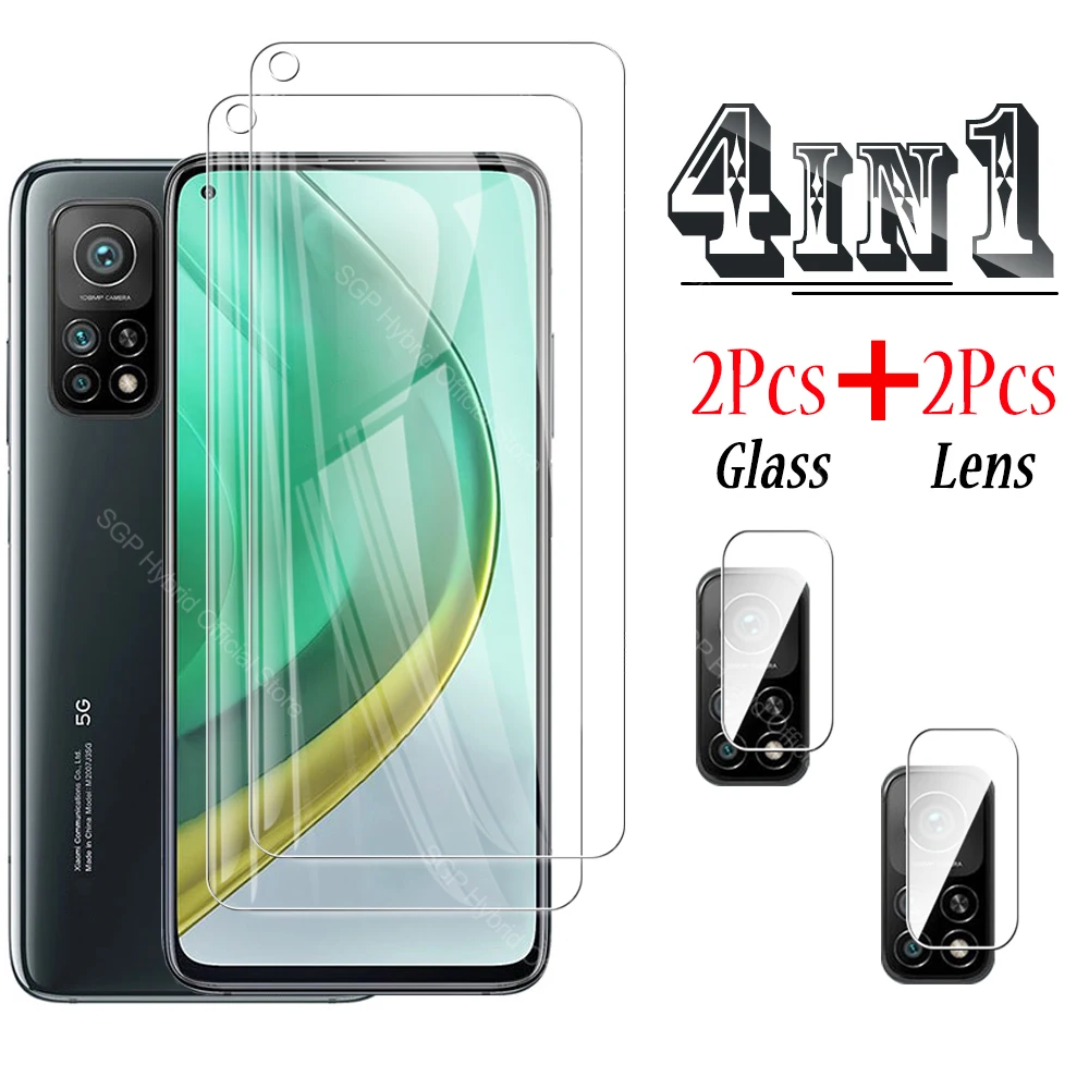 

4-в-1 10 T защита экрана из закаленного стекла для Xiaomi Mi 10 T Pro 5G Mi10 T Mi10t 10tpro 5G Защитная пленка для объектива камеры