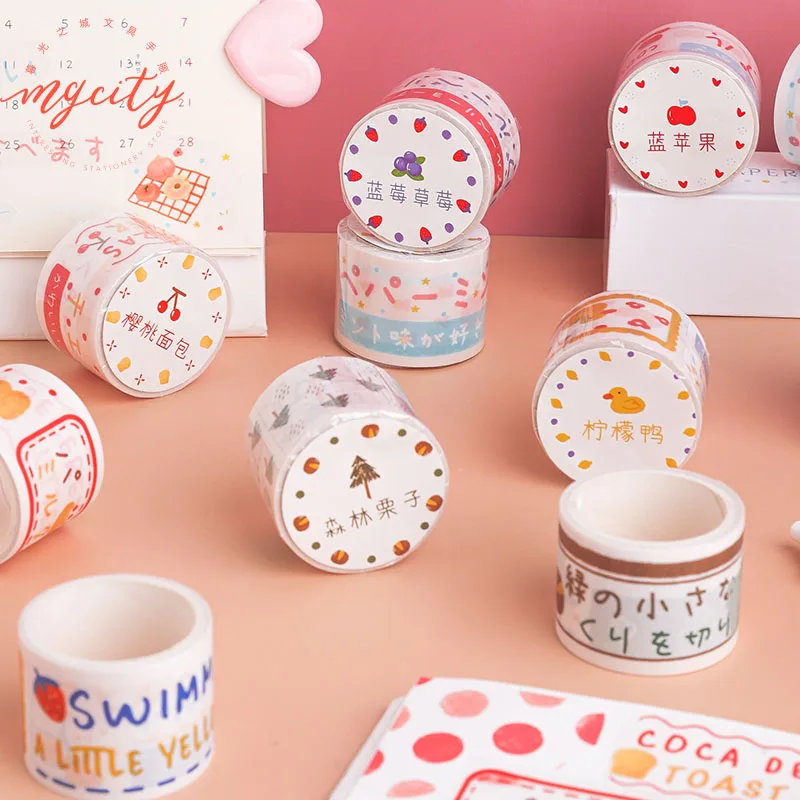 1 шт. Kawaii лента Washi симпатичная Маскировка с изображением клубники фруктов Утка