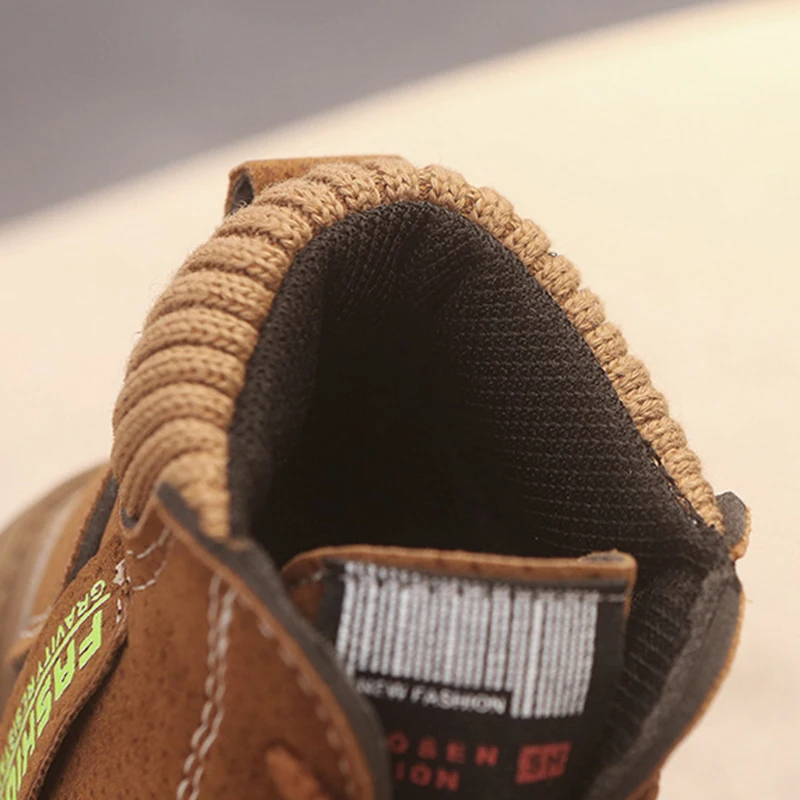 Детские ботинки на мягкой подошве с плюшевой подкладкой|Сапоги| |