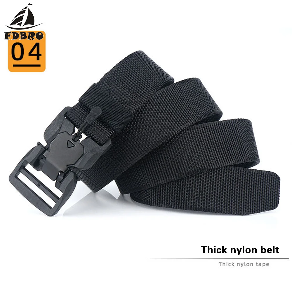 FDBRO боевой ремень с магнитной пряжкой тактический военный Регулируемый из