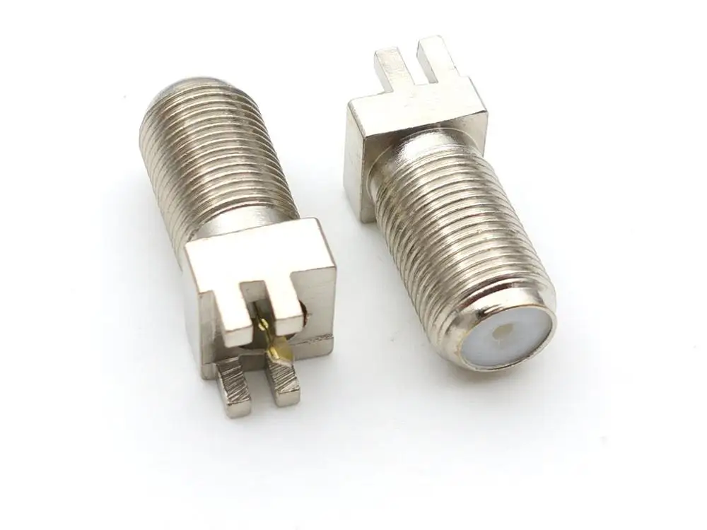 100 шт. Латунный разъем F гнездовой для пайки кромка 1 6 мм зажим монтажа печатной