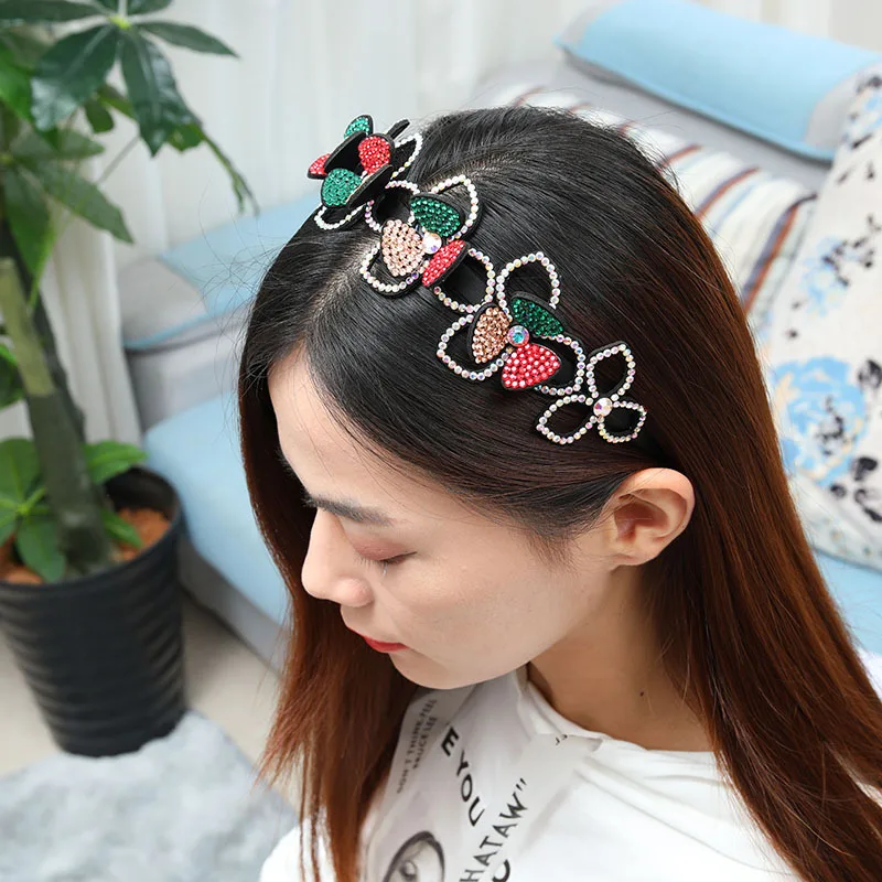 Головной убор с цветком новинка 2020 Женская повязка на голову шелковая резинка