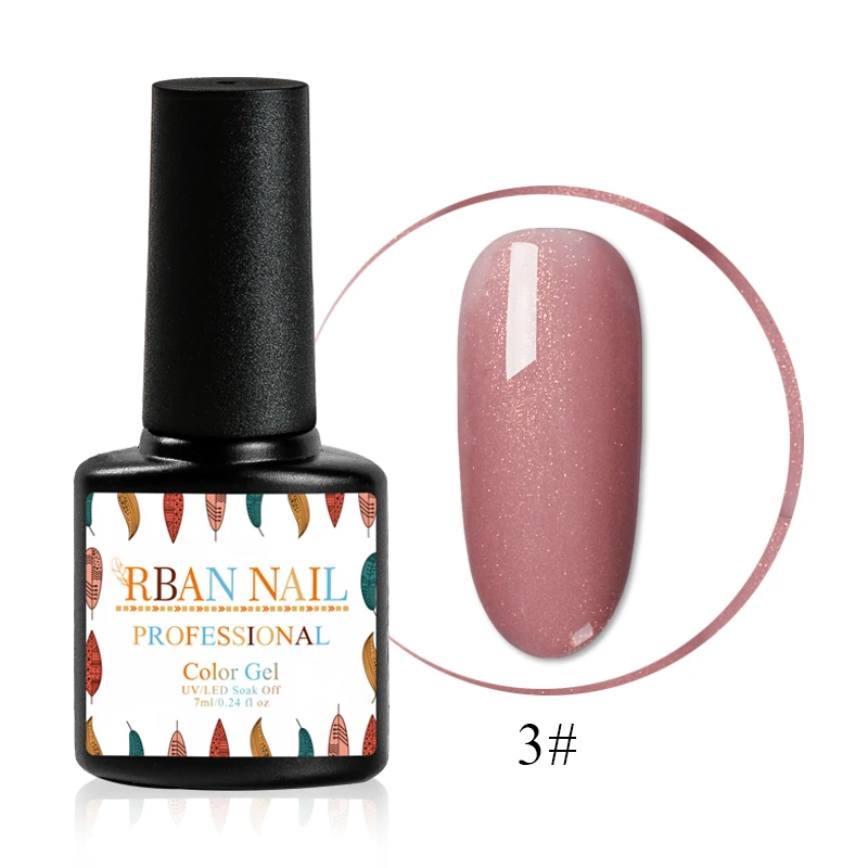 RBAN NAIL Naked Коричневая серия Гель-лак для ногтей 7 мл отмачиваемый осенний зимний лак для ногтей Полупостоянный лак для ногтей УФ-гель - Цвет: HHK3946