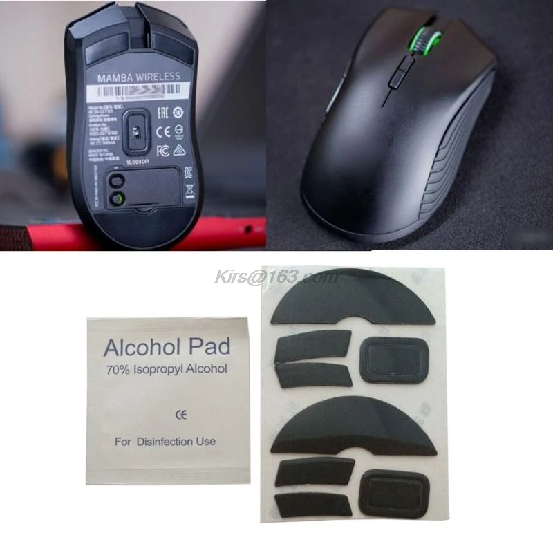 2 шт. 0 6 мм толщина замена мыши Ноги коньки для Razer Mamba Беспроводная игровая мышь |