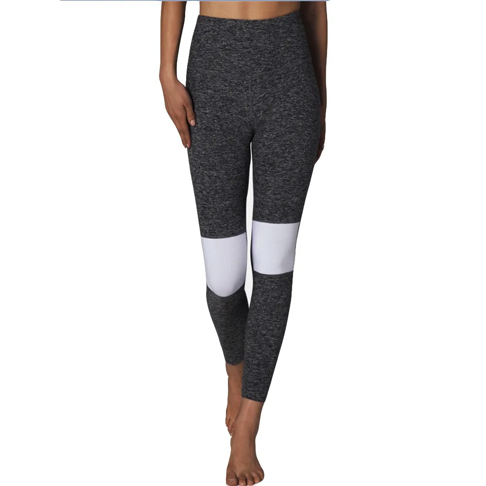 Сетки сплайсинга женские Леггинсы пуш-ап штаны для бодибилдинга высокая