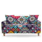 Эластичный чехол для гостиной, эластичный чехол для секционного углового дивана с мандалой, универсальное кресло, мебель, диван