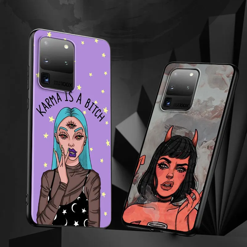 Чехол для телефона Сексуальный Дьявол женщина Samsung Galaxy S21 S20 FE Ultra Lite S10 5G S10E S9 S8 S7 S6